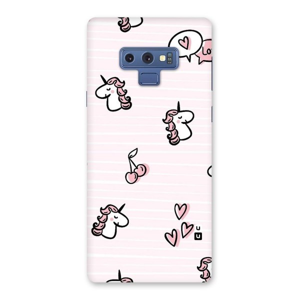 Strawberries And Unicorns Back Case for Galaxy Note 9