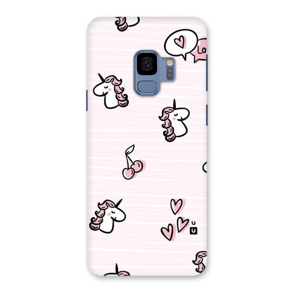 Strawberries And Unicorns Back Case for Galaxy S9