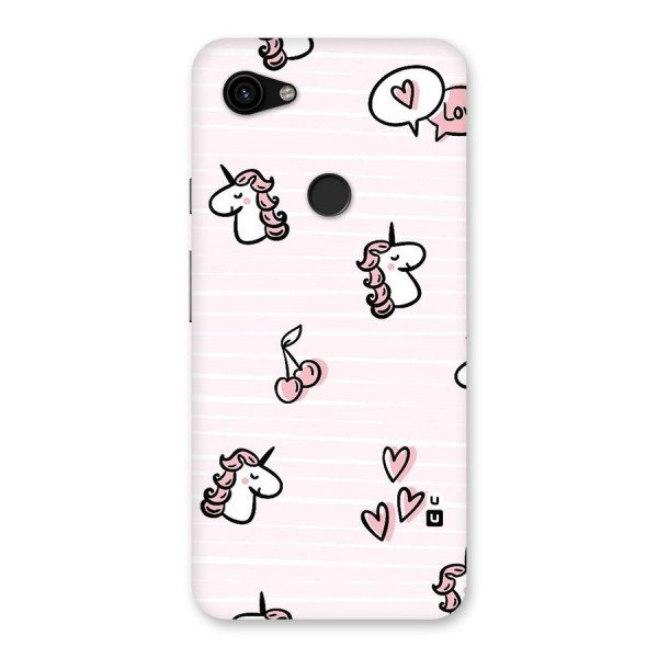 Strawberries And Unicorns Back Case for Google Pixel 3a XL