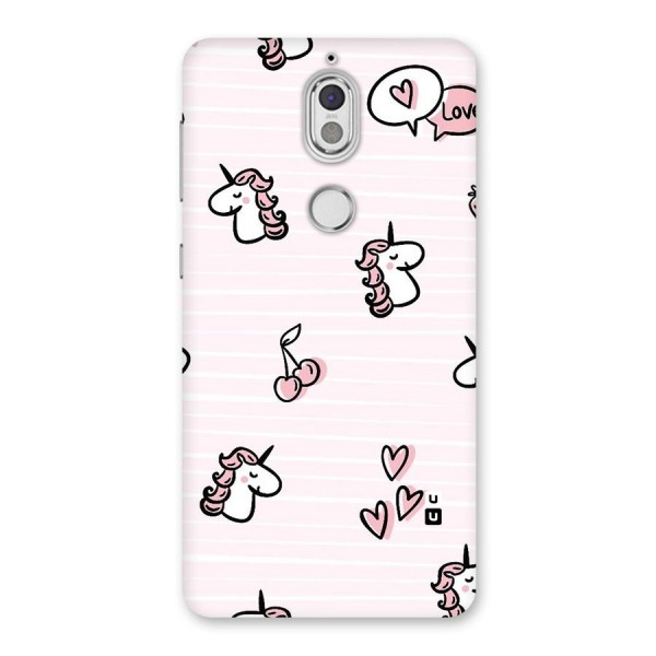 Strawberries And Unicorns Back Case for Nokia 7