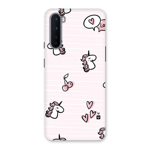 Strawberries And Unicorns Back Case for OnePlus Nord