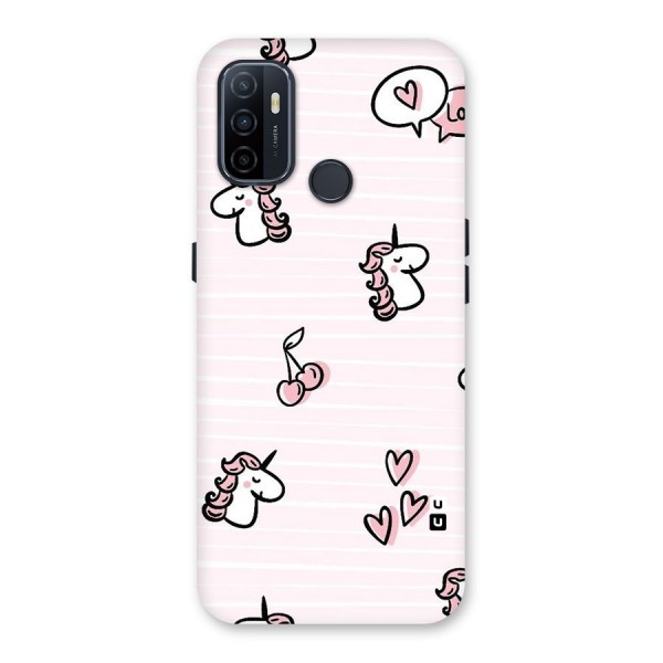 Strawberries And Unicorns Back Case for Oppo A32