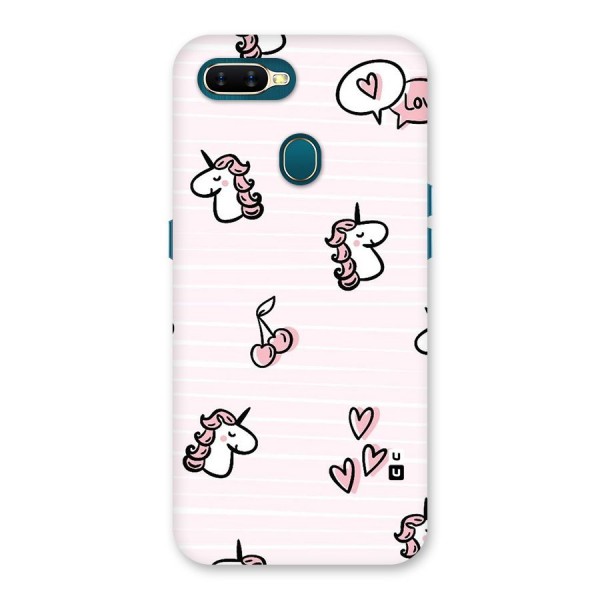 Strawberries And Unicorns Back Case for Oppo A7