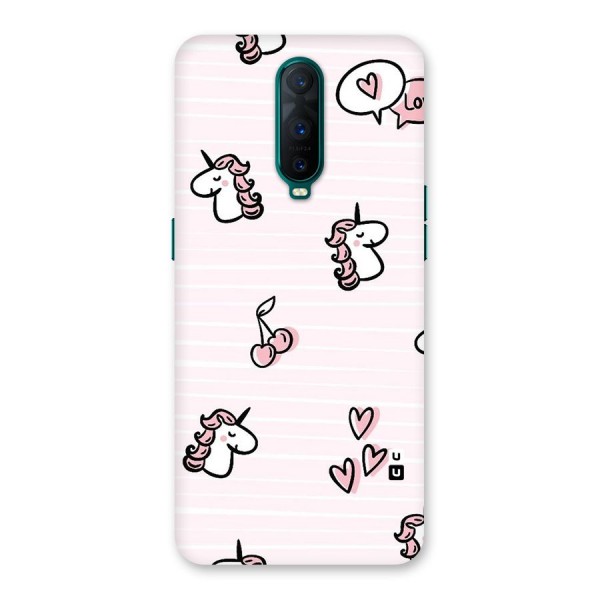 Strawberries And Unicorns Back Case for Oppo R17 Pro
