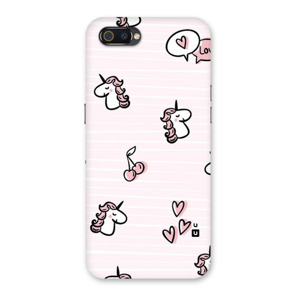 Strawberries And Unicorns Back Case for Realme C2