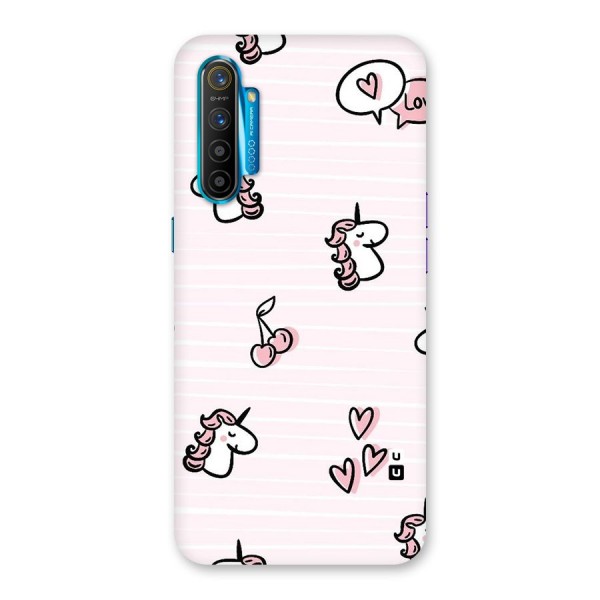 Strawberries And Unicorns Back Case for Realme XT
