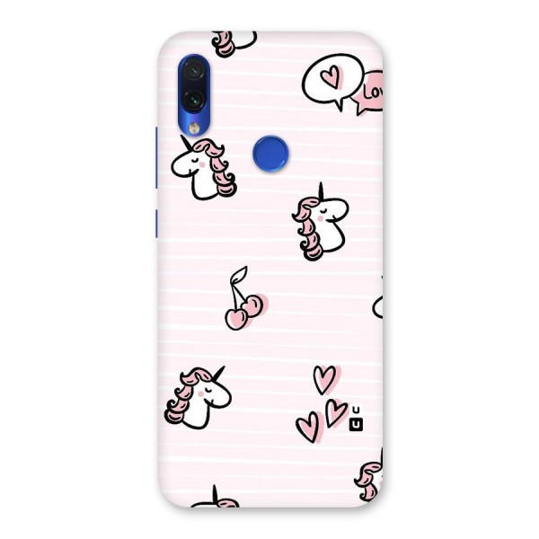 Strawberries And Unicorns Back Case for Redmi Note 7