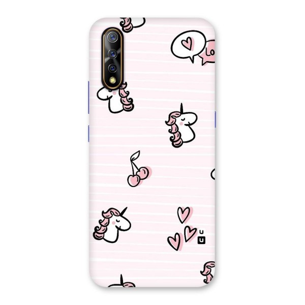 Strawberries And Unicorns Back Case for Vivo S1