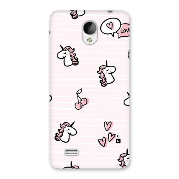 Strawberries And Unicorns Back Case for Vivo Y21