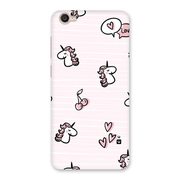 Strawberries And Unicorns Back Case for Vivo Y55