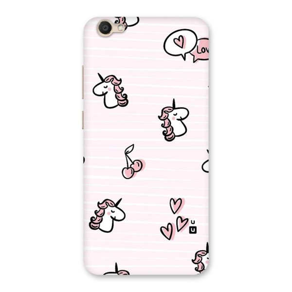 Strawberries And Unicorns Back Case for Vivo Y67