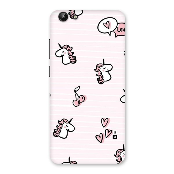 Strawberries And Unicorns Back Case for Vivo Y69