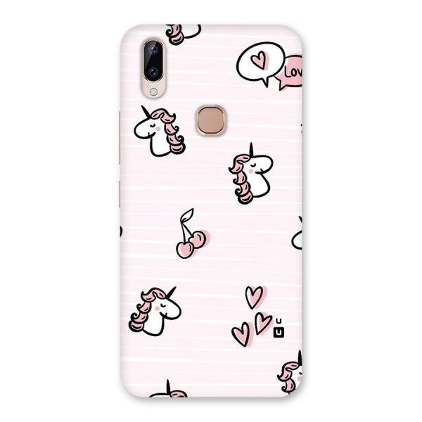 Strawberries And Unicorns Back Case for Vivo Y83 Pro