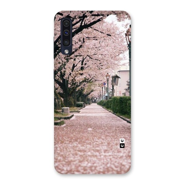Street In Pink Flowers Back Case for Galaxy A50