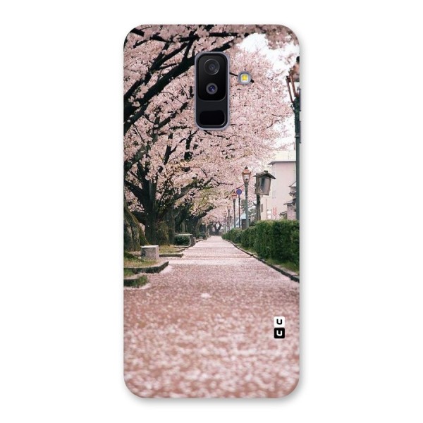 Street In Pink Flowers Back Case for Galaxy A6 Plus
