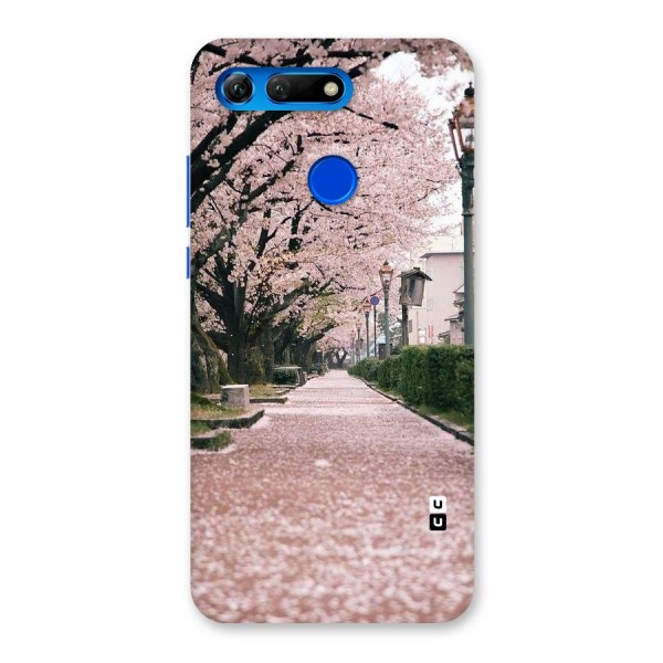 Street In Pink Flowers Back Case for Honor View 20