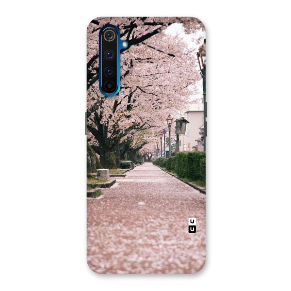 Street In Pink Flowers Back Case for Realme 6 Pro