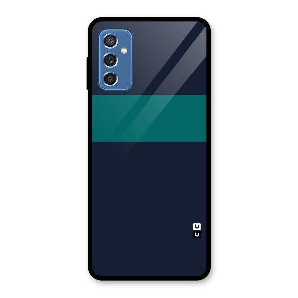 Stripe Block Glass Back Case for Galaxy M52 5G