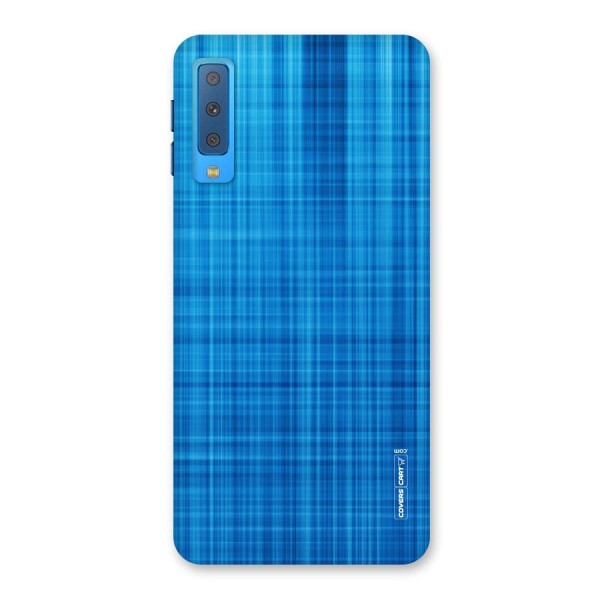 Stripe Blue Abstract Back Case for Galaxy A7 (2018)