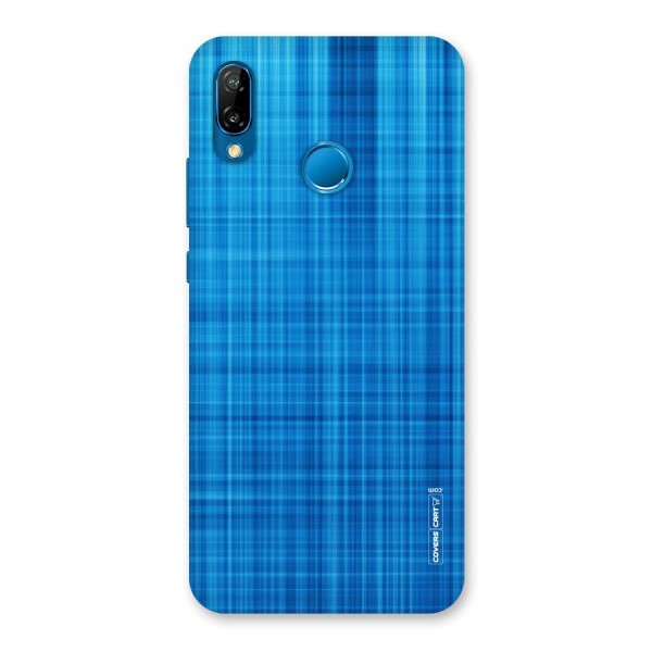 Stripe Blue Abstract Back Case for Huawei P20 Lite