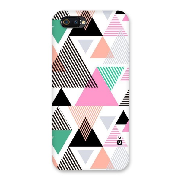 Stripes Abstract Colors Back Case for Realme C2