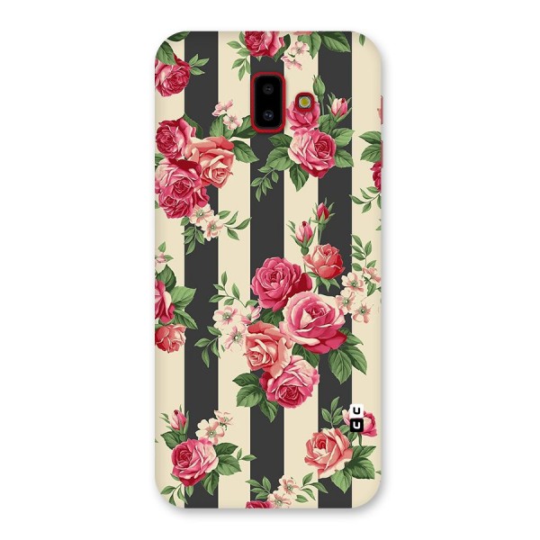 Stripes And Floral Back Case for Galaxy J6 Plus