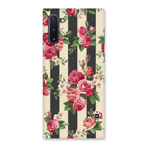 Stripes And Floral Back Case for Galaxy Note 10