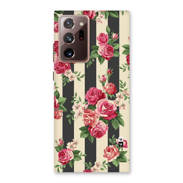 Stripes And Floral Back Case for Galaxy Note 20 Ultra