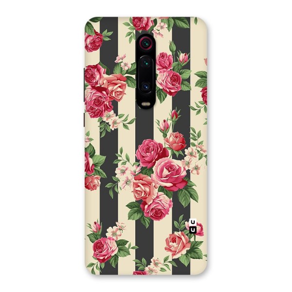 Stripes And Floral Back Case for Redmi K20 Pro