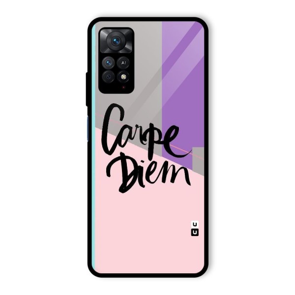 Stripes Black Diem Glass Back Case for Redmi Note 11 Pro Plus 5G