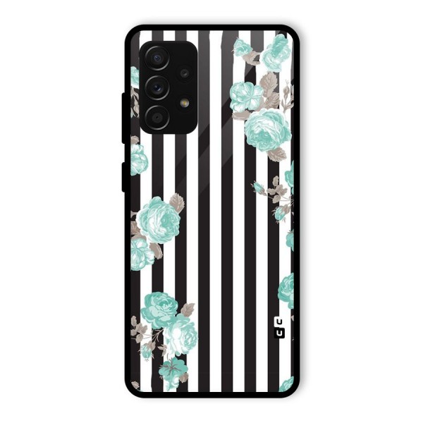 Stripes Bloom Glass Back Case for Galaxy A53 5G