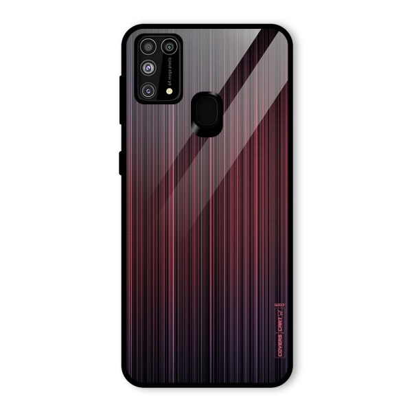 Stripes Gradiant Glass Back Case for Galaxy M31