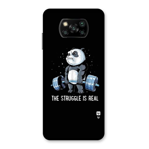 Struggle in Real Back Case for Poco X3