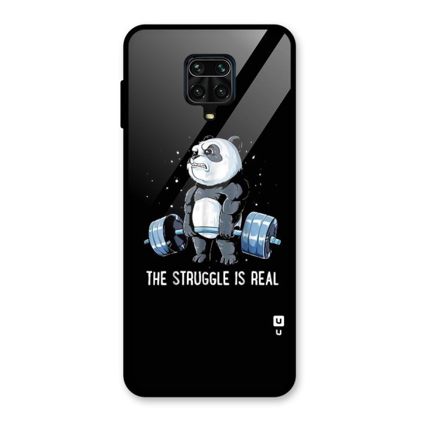 Struggle in Real Glass Back Case for Redmi Note 9 Pro