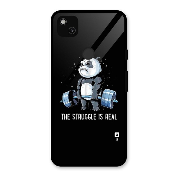 Struggle is Real Glass Back Case for Google Pixel 4a