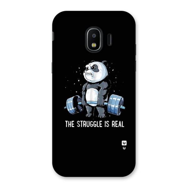 Struggle is Real Panda Back Case for Galaxy J2 Pro 2018