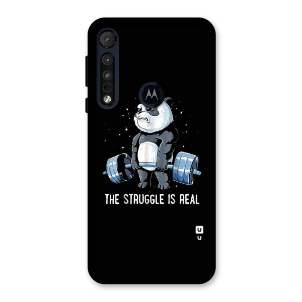 Struggle is Real Panda Back Case for Motorola One Macro