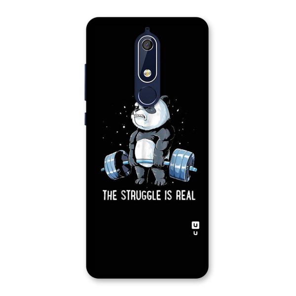 Struggle is Real Panda Back Case for Nokia 5.1