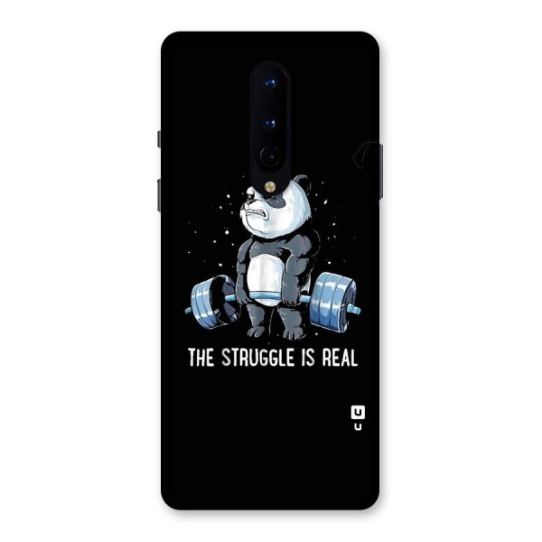 Struggle is Real Panda Back Case for OnePlus 8