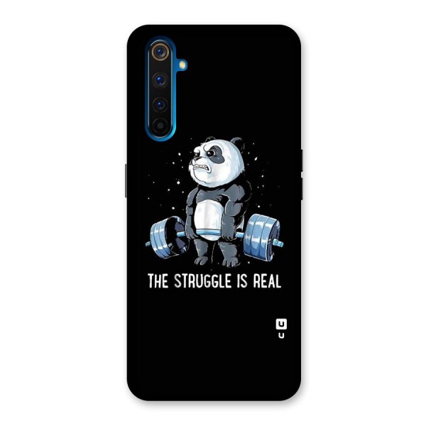 Struggle is Real Panda Back Case for Realme 6 Pro