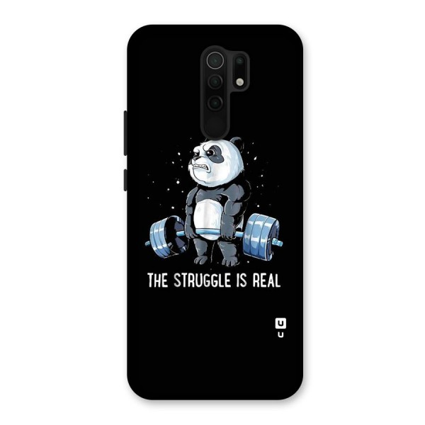 Struggle is Real Panda Back Case for Redmi 9 Prime