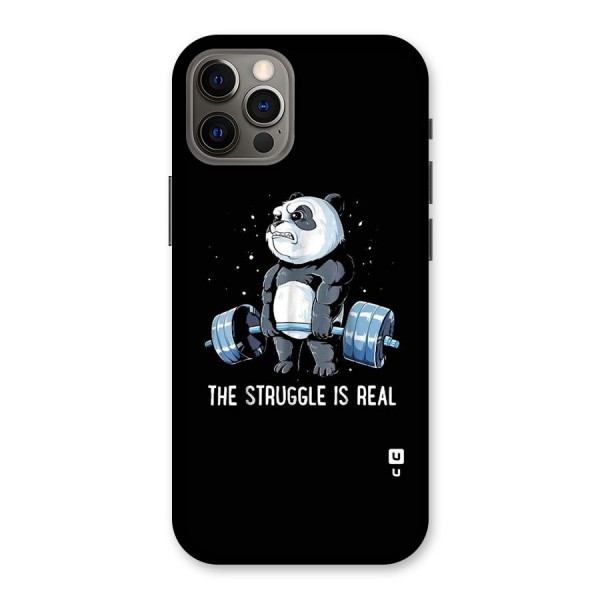 Struggle is Real Panda Back Case for iPhone 12 Pro