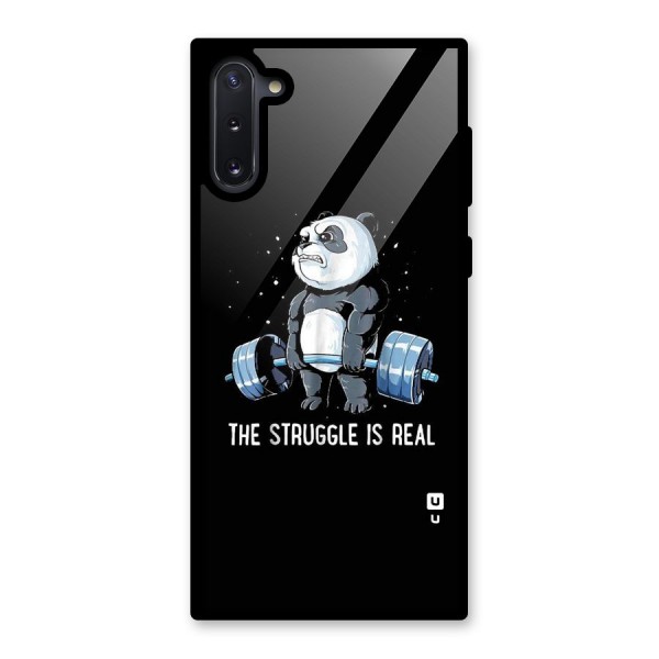 Struggle is Real Panda Glass Back Case for Galaxy Note 10