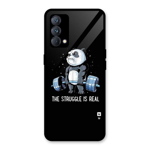 Struggle is Real Panda Glass Back Case for Realme GT Master Edition