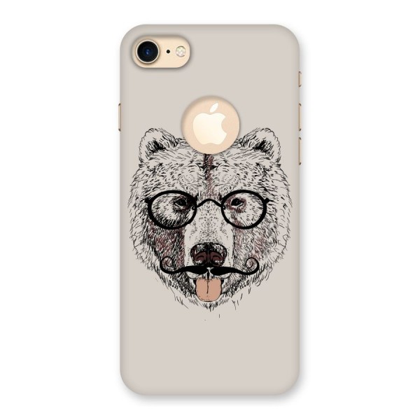 Studious Bear Back Case for iPhone 8 Logo Cut