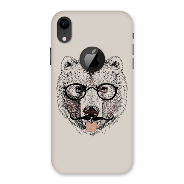 Studious Bear Back Case for iPhone XR Logo Cut