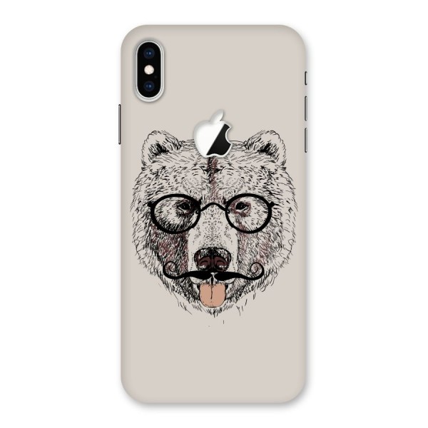 Studious Bear Back Case for iPhone XS Max Apple Cut