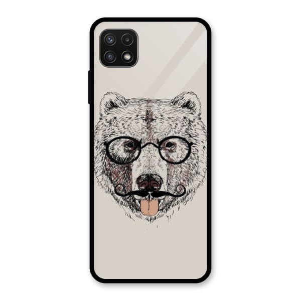 Studious Bear Glass Back Case for Galaxy A22 5G