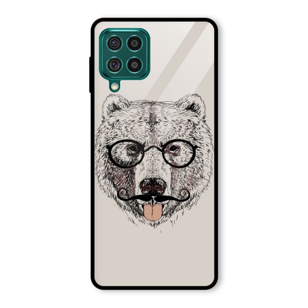 Studious Bear Glass Back Case for Galaxy F62