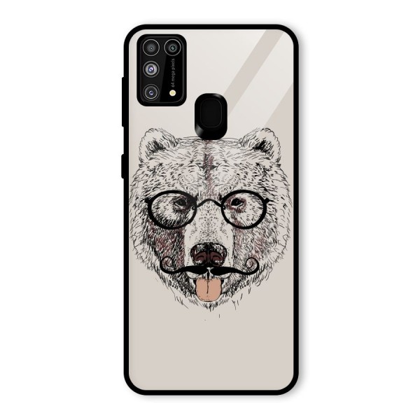 Studious Bear Glass Back Case for Galaxy M31